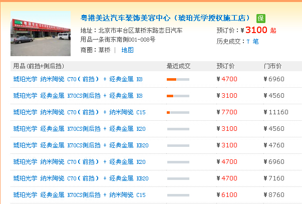 北京琥珀光学隔热膜价格