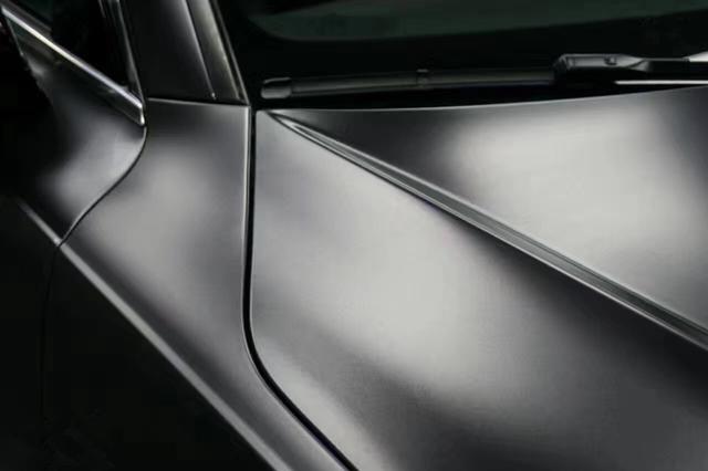 奥迪A7电光钨黑车身改色贴膜效果图 