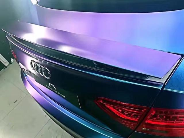 奥迪RS5车身改色电光紫魅蓝案例